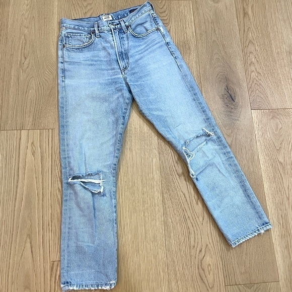 Citizens of Humanity Dree Crop High Rise Slim Straight Jeans - Picture 3 of 11